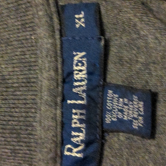 Polo Ralph Lauren grey polo shirt size XL 22"x22" - Picture 2 of 5